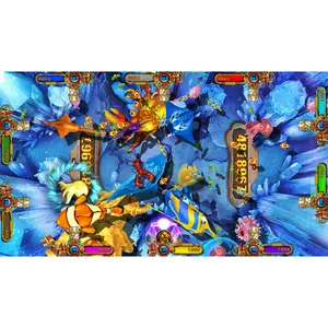 4~10 Player Fish Table Game Machine Cabinet Ocean King 4 Arcade Shooting Fish Game Install Software