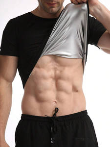 Camisetas de Sauna King Mcgreen <span class=keywords><strong>Star</strong></span> para Hombre, Camiseta Deportiva de Manga Corta con Compresión para Gimnasio, Ejercicio, Pérdida de Peso, Quema de Grasa, Moldeadora - Product Image 5