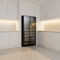Réfrigérateur à vin monotempérature écologique extensible, vitrine moderne en métal et verre pour spiritueux, idéal pour la maison, l'hôtel et le restaurant