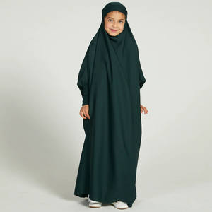 เครื่องแต่งกายสไตล์ใหม่ล่าสุดของเด็กมุสลิมจิลบับ2025ออกแบบมีสีสันไซส์ตามสั่ง - Product Image 3