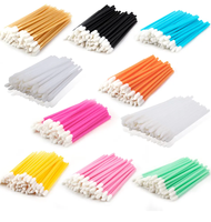 Bestar Baguette jetable en coton solide pour les lèvres, outil de maquillage absorbant doux et confortable