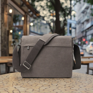 Sac de messager en toile vierge vintage pour hommes <span class=keywords><strong>sacoche</strong></span> de livre élégante - Product Image 3