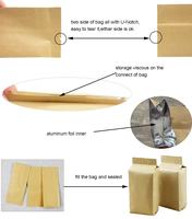 Sacs d'emballage alimentaire personnalisables en papier kraft thermoscellable 250g 1kg avec intérieur en aluminium et soufflets latéraux pour noix et épices