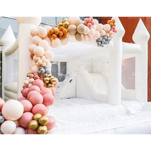 Commercial Luxury All White Wedding Bouncer Jumping Castle <b>Inflatable</b> <b>House</b> Wedding Party <b>Inflatable</b> White <b>House</b> W - Product Image 1