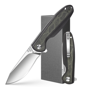 มีดพับเอาตัวรอดกลางแจ้ง OEM EDC Outdoor G10 รุ่น FK-011-2 ผลิตจากเหล็กกล้าไร้สนิม D2 เกรด DIY สำหรับตั้งแคมป์และการใช้งานทางยุทธวิธี - Product Image 4
