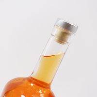 500ml 750ml Grandes bouteilles en verre de liqueur Vodka Whisky Tequila pour le vin avec bouchon en T en aluminium