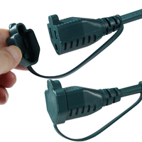 Nouveau câble répartiteur de branchement US 3 en 1 Nema5-15P vers 3 prises femelles, cordon d'alimentation avec conducteur en cuivre et isolation en PVC, 2FT/3FT