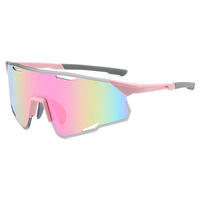 Lunettes de cyclisme sans monture tendance UV400, verres miroir, protection UV pour les sports de montagne et les activités de plein air