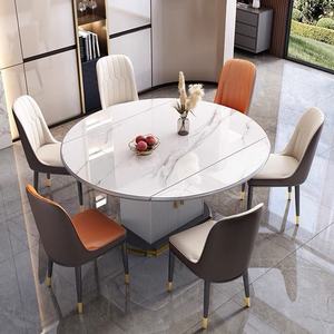 <span class=keywords><strong>Table</strong></span> à manger <span class=keywords><strong>de</strong></span> luxe moderne avec plateau en marbre et structure en bois, forme carrée ou ronde, BTDT002, pour la maison ou le restaurant - Product Image 2