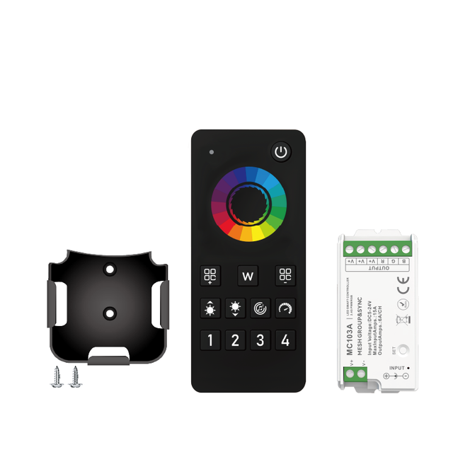 Aipin MC10XA LED Strip Controller 2.4G Mesh Tuya WIFI 4-Zone Group Sync Wireless PWM Dimmer 6A 5-24V for RGB RGBCCT Light Strips