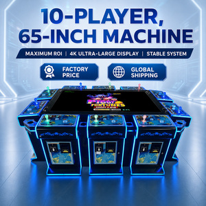 QIQU Table de jeu de pêche 65 pouces pour 10 joueurs, à fort rendement, pour Ocean King Monster Awaken Arcade Bar Maquina De Pesca En Linea - Product Image 1