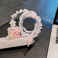 Coque de protection en silicone anti-casse pour câble de chargeur iPhone 20W, motif cerisier 3D mignon pour le printemps