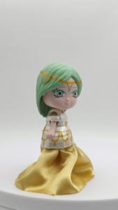 Handmade Mini PVC Princess Doll Keychain Cartoon-shaped Kids Room Bag <b>Charm</b> Plastic Mini-Doll with Alloy Clip Bulk Souvenir - Product Image 6