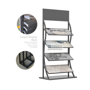 Vải cầm tay Glass chủ hệ thống với thảm hiển thị clip và có thể gập lại triển lãm thương mại kệ - Product Image 1