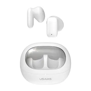 USAMS 2024 earbud kustom led tahan air ponsel android gaming earphone dalam telinga headphone