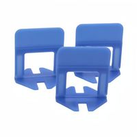 Système de nivellement de carreaux en plastique avec clips et entretoises