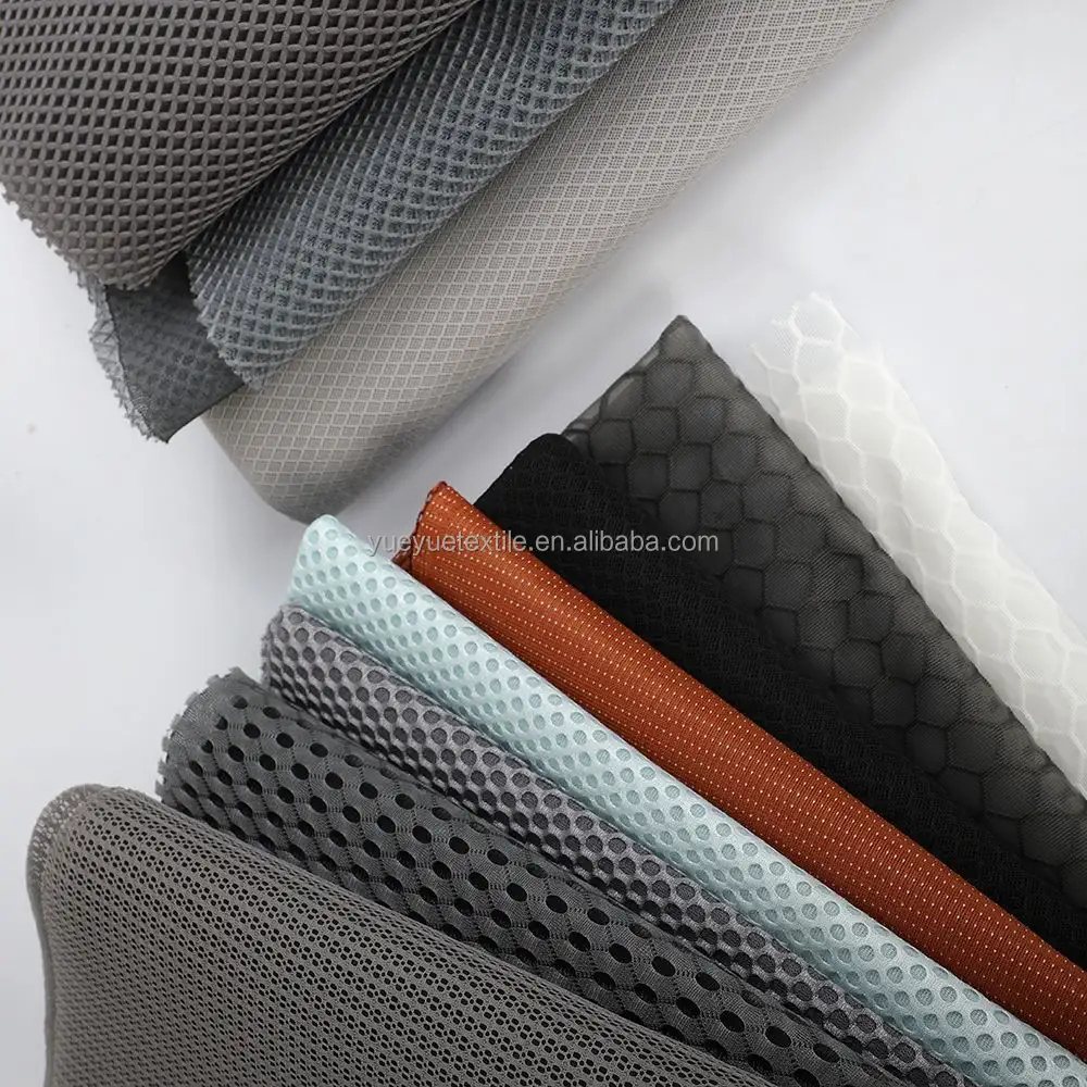 Baby Chair Sofa Polyester Mesh 3D Mesh Fabric For Car Seat Cushion