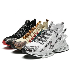 OEM Custom Logo Full Design Blade Shoes Walking Tennis Sneakers Breathable Non Slip Gym Sports <strong>Work</strong> <strong>Trainers</strong> Men's Running Shoes - Product Image 1