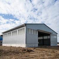 Kits de Construcción de Almacenes de Acero Prefabricados, Estructura Metálica Industrial de Almacenamiento de Gran Envergadura