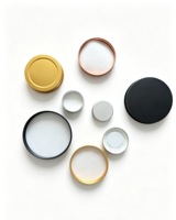 Couvre-bouteilles en métal de luxe de qualité supérieure, dorés/argentés/noirs, 22 mm, 24 mm, 28 mm, 33 mm, 38 mm, personnalisables, de haute qualité