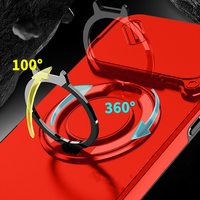 Coque de protection robuste pour téléphone avec anneau magnétique rotatif à 360° et support coulissant pour appareil photo, compatible iPhone 17 Pro Max 16 Air 15 14 13