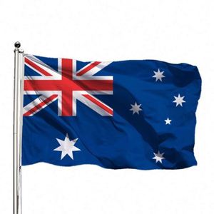 ธงชาติออสเตรเลียแบบพกพา ขนาด 3x5 ฟุต (90x150 ซม.) ผลิตจากโพลีเอสเตอร์ 68D พิมพ์ลายด้วยเทคนิคซิลค์สกรีน สำหรับธงชาติแบบโบกสะบัด - Product Image 5