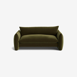 Divano Moderno Minimalista Italiano in Velluto per Soggiorni di Piccole Dimensioni - Divani Reclinabili in Linea Retta - Product Image 2