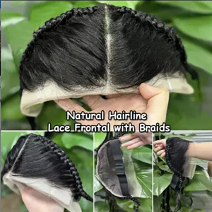 Promoción Letsfly: Frontal de Encaje 13x4 con Trenzas, Cierre de Encaje de Cabello Humano Anudado a Mano, 100% Cabello Humano Virgen Brasileño, a solo $10.7 - Product Image 3