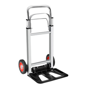 Multipurpose Tool Folding Aluminum Lightweight Pull Rod Beach Grocery <b>Foldable</b> <b>Trolley</b> Luggage Cart - Product Image 1