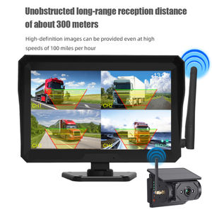 300 मीटर सिग्नल के साथ उच्च परिभाषा 10 इंच वायरलेस कार मॉनिटर, बस आरवी ट्रक के लिए रिमोट कंट्रोल आईपीएस टच स्क्रीन - Product Image 5