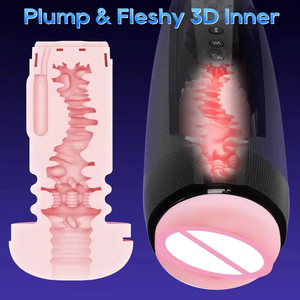 3 in 1 Electric Aircraft 7 Heating Oral Sucking Thrusting Vibration App Remote Control Male <b>Masturbation</b> Cup - Product Image 3