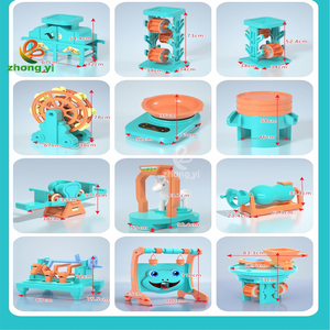 Zhongyi Amusement Patent Grande Areia Piscina Brinquedos Crianças Areia pit indoor Verão Ao Ar Livre plástico miúdo praia areia brinquedos set - Product Image 6