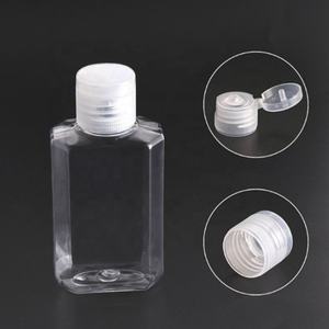 Botella pequeña de plástico de 30ml, 50ml, 60ml, PET, jabón de manos recargable, gel desinfectante, champú, botella dispensadora de viaje para hoteles con tapa abatible - Product Image 3