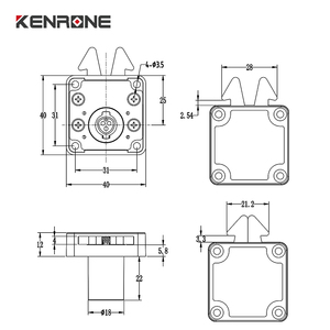 KENRONE Serrure de tiroir passive sans <span class=keywords><strong>batterie</strong></span> en alliage de zinc pour coffre à tiroirs Boîte <span class=keywords><strong>aux</strong></span> <span class=keywords><strong>lettres</strong></span> - Product Image 3
