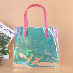プロモーション カスタムバッグ ホログラフィック 透明ハンドバッグ ホットセール ホログラム ショッピングバッグ - Product Image 2