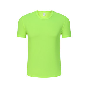 Quick-Drying Crew Neck T-Shirt Polyester Solid Color Thin Fit For Outdoor Sports Running Leisure Wear Men's T-Shirt - Product Image 1