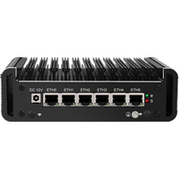 Mini PC sans fil LAN Shineman 6x2.5G Intel Quad Core N5105 DP/HD PfSense/Mikrotik/OPNsense Routeur pare-feu VPN 20 Gbit/s En stock