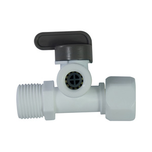 Válvula de bola con conector roscado de 3/8 pulgadas para purificador de agua, accesorio para tubería de PE - Product Image 4