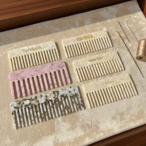 Pettine per Capelli in Acetato con Denti Larghi da Massaggio per Barbiere con Logo Personalizzato all'Ingrosso da Fabbrica Certificata BSCI e GRS per Donne e Ragazze - Product Image 4
