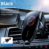 Support de téléphone de voiture rotatif à 360° à commande manuelle, fixation silencieuse sur grille d'aération, léger, support GPS, directement de l'usine