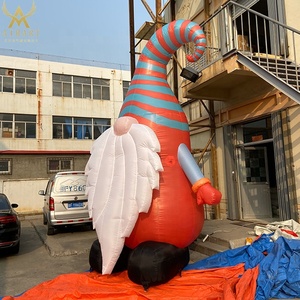 Vente populaire personnage de <span class=keywords><strong>santaclaus</strong></span>, gnome gonflable géant 2023 pour décoration de jardin de noël - Product Image 1