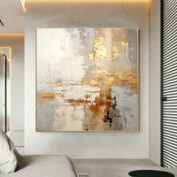 Peinture à l'huile purement peinte à la main sur toile, style abstrait moderne, décorative pour salon/salle à manger, fond de canapé, hôtel de luxe, plastique