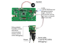 Yiddacai UART — MODULE écran LCD personnalisé, petit écran tactile lcd 7 pouces, 800x480 points, panneau tactile capacitif, tft