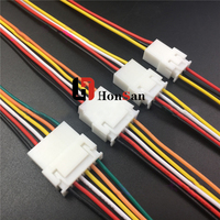 Konektor Kabel Kawat Oem Jst Xh2.54 2/3/4/5/6 Pin Pitch 2.54mm, Kabel Pengisi Daya Baterai Xh Plug Male & Female, Panjang 200mm 2 Buah