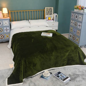 Couverture en flanelle solide 100% polyester, livraison directe depuis l'usine chinois, couverture en flanelle solide de bonne qualité - Product Image 4