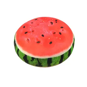 Watermeloen Plak Digitaal Print Fruit Patroon Ontwerp Ronde Ornamenten Gooien Kussens