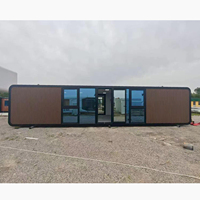 Cabane Apple préfabriquée, maisonnette modulaire, cabane résistante aux intempéries, cabane hôtelière pour hôtels de luxe en bord de mer ou sur les îles