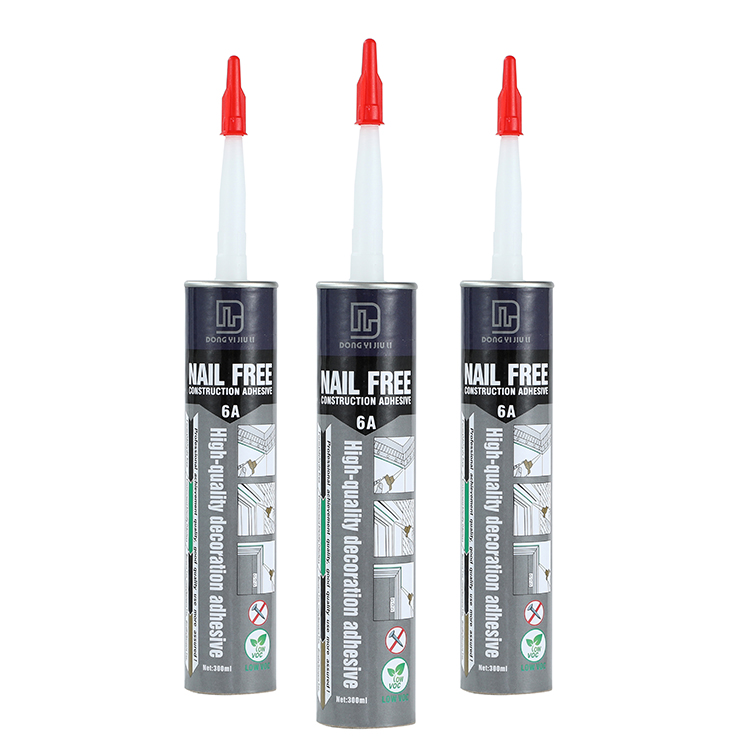 Transparent neutral fix all top bond elastic no more nail construction glue with screw top