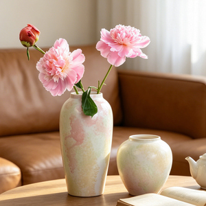 <span class=keywords><strong>Vaso</strong></span> da <span class=keywords><strong>Fiori</strong></span> in Porcellana Rustica Anticata, Decorazione <span class=keywords><strong>per</strong></span> la Casa, <span class=keywords><strong>Vaso</strong></span> da Terra in Ceramica Vintage Terracotta Retrò <span class=keywords><strong>Grande</strong></span> <span class=keywords><strong>per</strong></span> Arredamento Domestico - Product Image 4