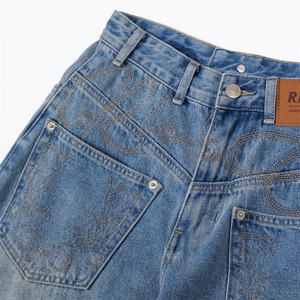 Los pantalones vaqueros <span class=keywords><strong>con</strong></span> cuchillo curvo, <span class=keywords><strong>con</strong></span> un diseño único y <span class=keywords><strong>de</strong></span> nicho, se pueden usar al revés en pantalones <span class=keywords><strong>de</strong></span> trabajo, Pantalones rectos sueltos <span class=keywords><strong>de</strong></span> pierna ancha para hombres - Product Image 5